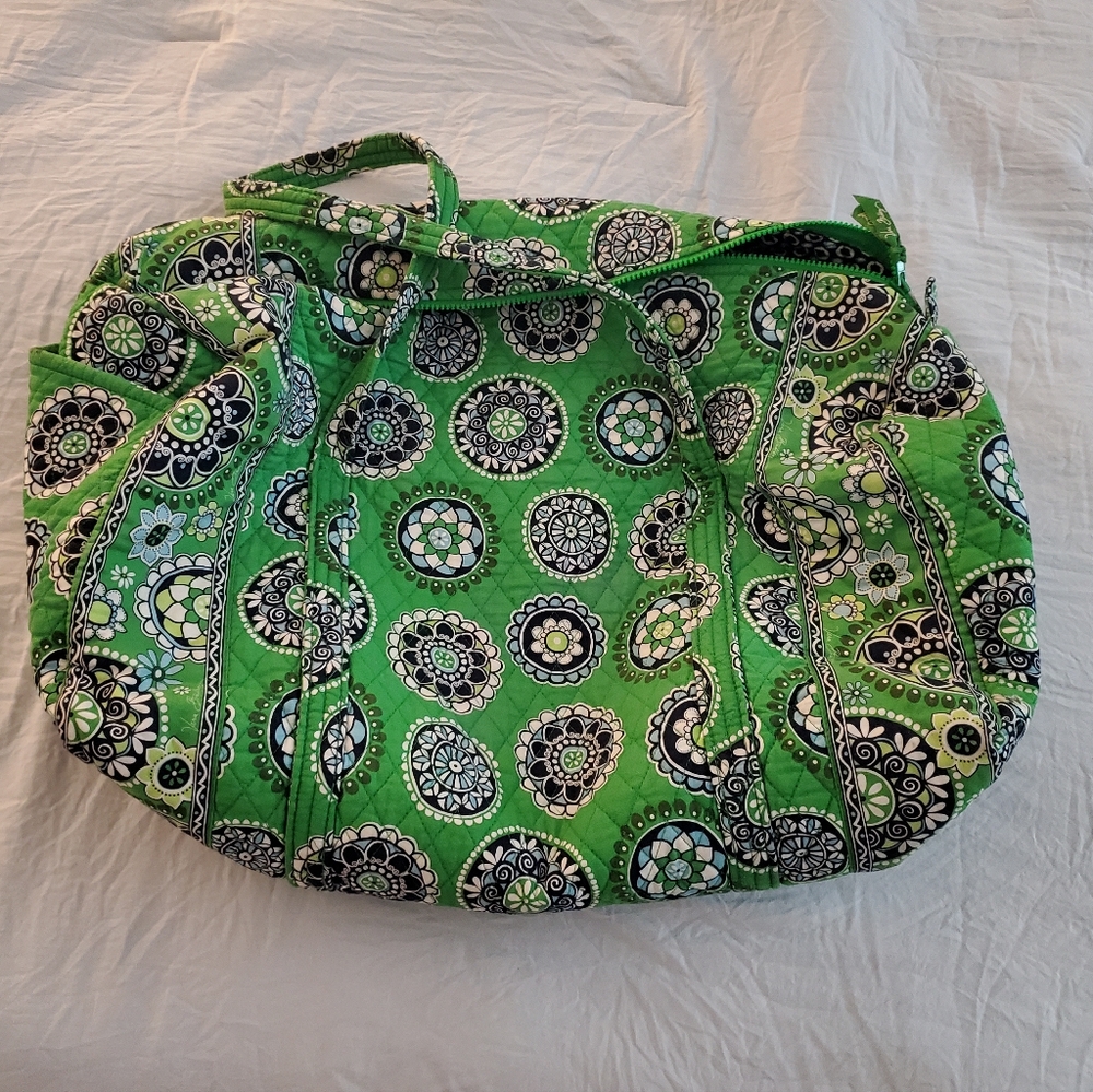 Green Patterned Women's Bag